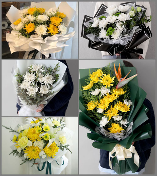广东广州市增城区朱村街道横塱村白事花束代送